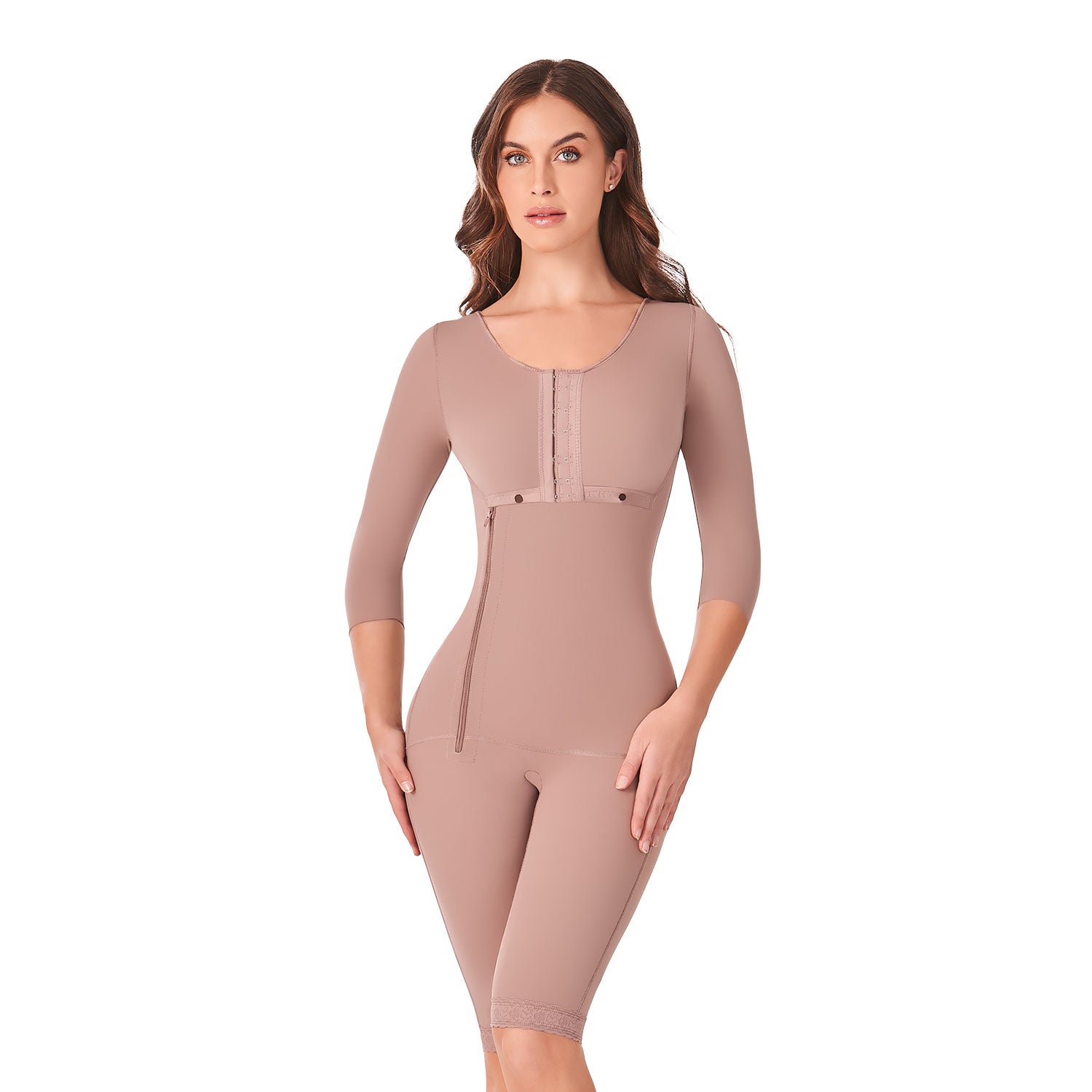 Post Surgical Knee-Length Faja Shapewear Comfort Renata for Women