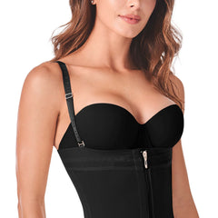 Strapless Faja Shapewear Zipper Powernet Titi for Women